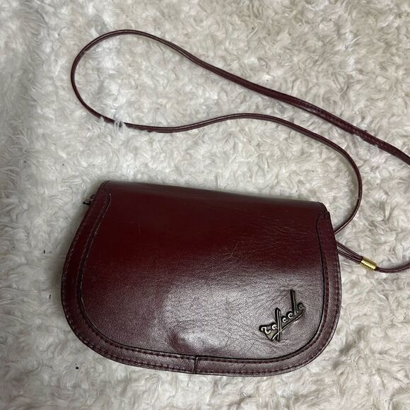 Raffaella Vintage leather Burgundy small crossbody bag - Picture 2 of 6